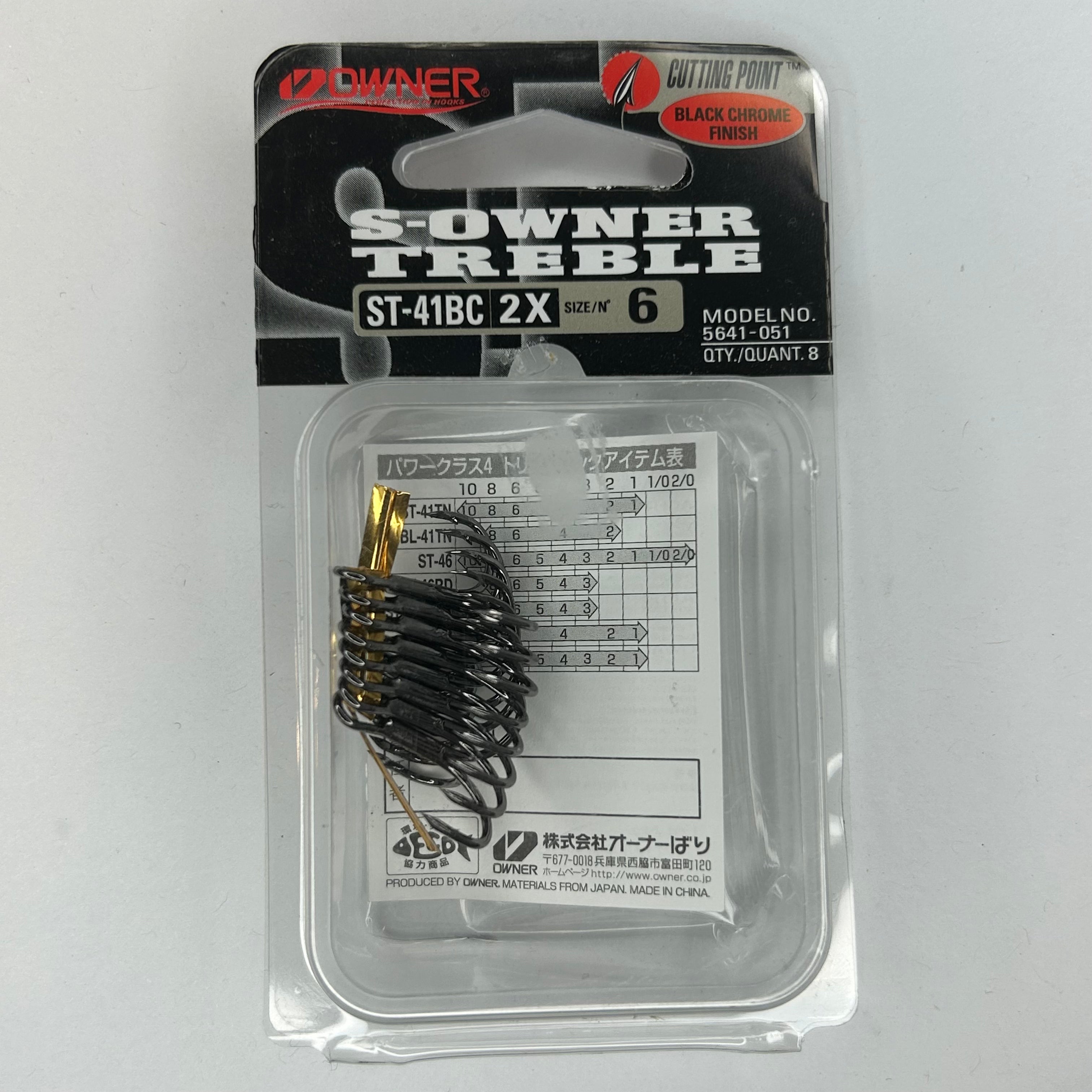 Owner S-Owner Treble Drillingshaken ST-41BC 8 Stk.